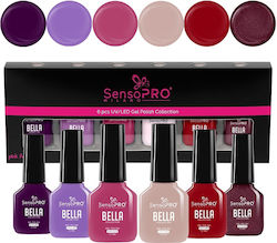 Set 6 Ojă Pentru Unghii Cu Gel Bella Semi-Perma...