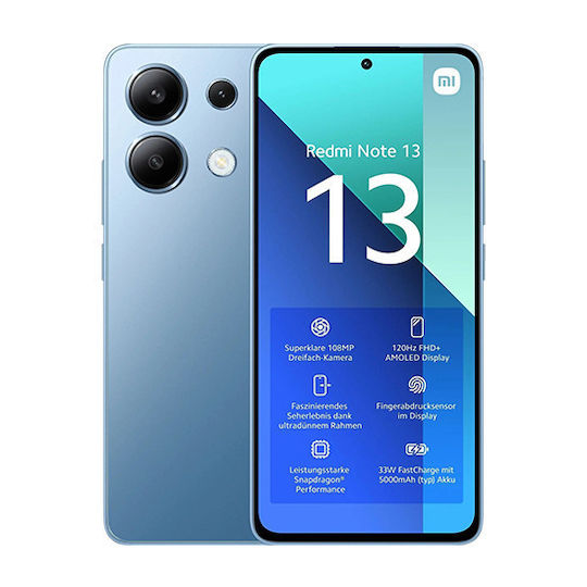 Xiaomi Redmi Note 13 4G (6/256GB) Blau Generalüberholte gebrauchte Mobiltelefone Note A