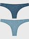 Damen-Zeichenfolge 2er Pack Hellblaue