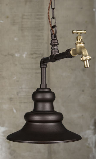 Hylc Κρεμαστό Φωτιστικό Καμπάνα με Ντουί E27 58x30εκ.