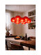 keleman Red Ball Pendant Ceiling Light 20x20x60cm