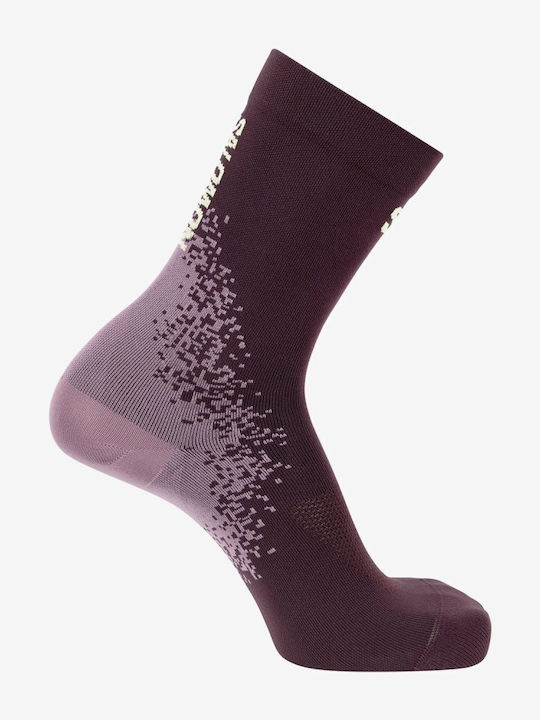 Salomon Running Socks Pink 1 Pair