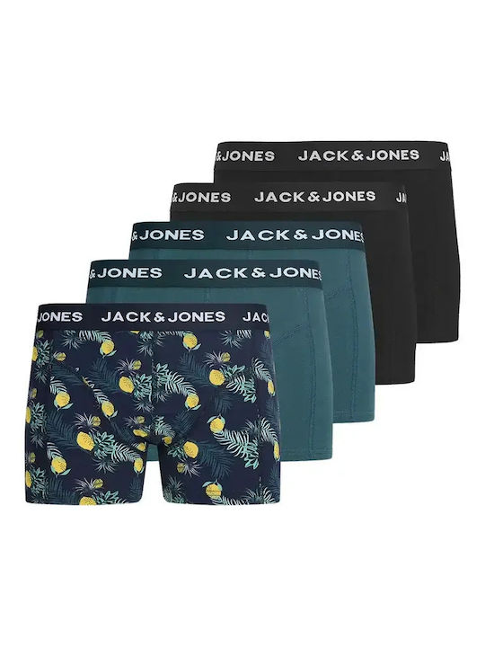 Herren Boxershorts Schwarz 5er Pack