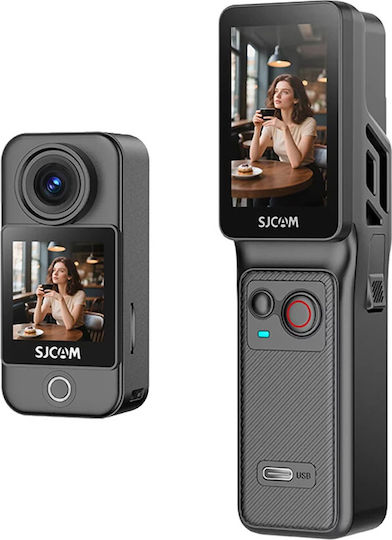 SJCAM C400 512GB Actionkamera 4K Ultra HD mit Touchbildschirm 2,29" Schwarze