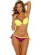 Bikini Slip Cu Dantelă Burgundy