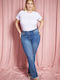Pantalon Blugi Damă High Rise Cu Pantaloni Evazați Fit Bootcut