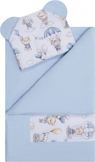 Bocioland Pătură Pepinieră Swaddling Cu Animal 75x100cm