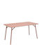 Metall Garten- und Terrassentisch Moraja Terrakotta 140x80x72cm