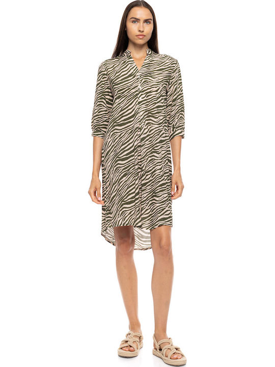 Pink Label Damenbademode Grünes Kaftan