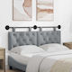 vidaXL Fabric Bed Headboard Pillow 130x55cm