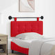 vidaXL Leather Bed Headboard Pillow 110x55cm