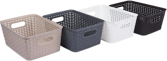 Storage Decorative Plastic Basket 36x26x15cm