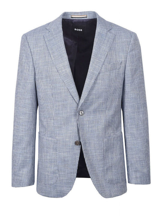 Men’s Suit Jacket with Regular Fit Light Blue