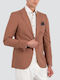Men’s Suit Jacket with Regular Fit Pink