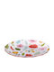 Zaros Fruit Plate Flower Porcelain Multicolour 21 Cm Kz379 6 Pieces