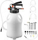 Vevor Transmission Fluid Pump 8 L Capacity Pneumatic Oil Fluid Extractor Atf Refill Dispenser Transfer Pump Wit 15 Atf Adapters Oil Extractor Dispenser Hdpe Tank Cars Boats
