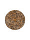 Decorațiune de Perete Benez Pakoworld Teak Lemn Nuanță Naturală Φ80x5cm Pakoworld 338-000033