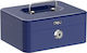 Deli Cash Box with Lock ET503 Blue