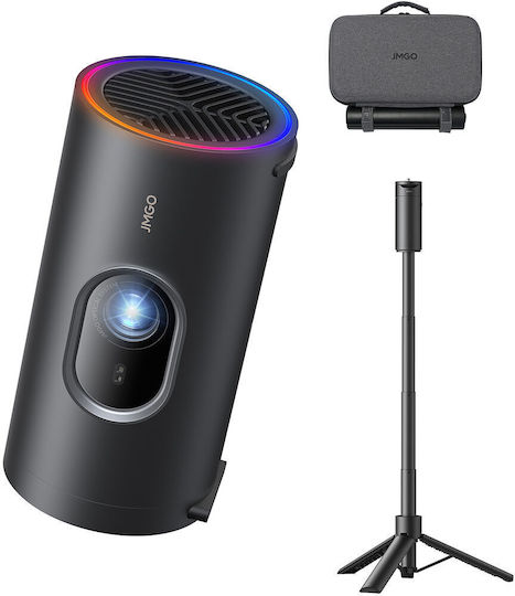 Jmgo Picoplay Bundle Mini Beamer DLP Full HD Λichtquelle LED mit Wi-Fi und Eingebaute Lautsprecher