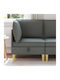 Dunkelgrauer Sessel Dunkelgraue Farbe 70x70x82cm