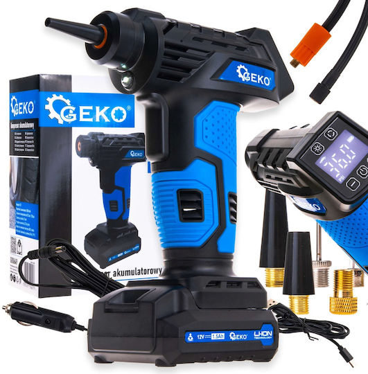 Geko Τρόμπα Αυτοκινήτου 150PSI Επαναφορτιζόμενη με Μπαταρία 12V