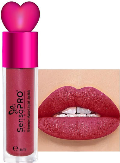 Matte Liquid Lipstick Stardust Glitter Velvet Sensopro Milano Stellar Mauve