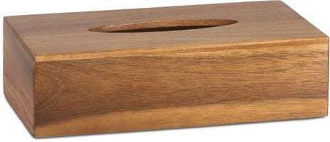 Tissue Box Ορθογώνια Θήκη Χαρτομάντηλα Ξύλο Ακακίας Andrea House 26x14x8 Cm