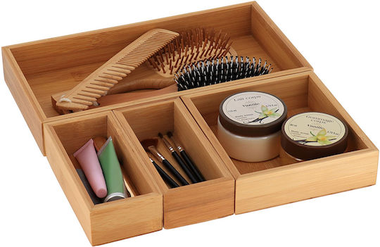 Wooden Kitchen Organization Shelf Rack 4 Pieces