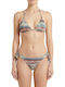 Women's Bikini Triangle Tie-dye Tan