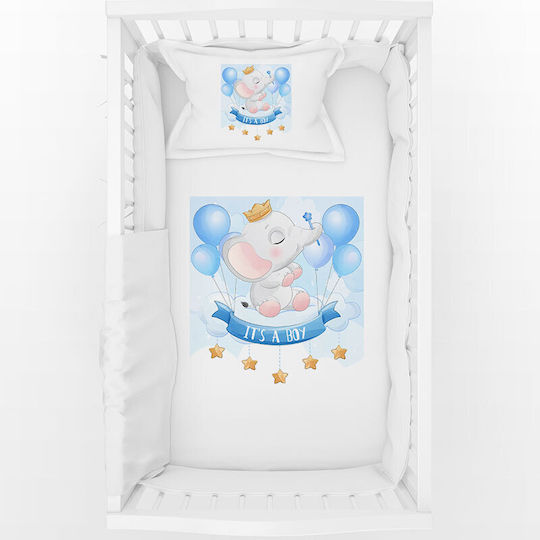 Bonjour Bebe Baby Sheets Set It's A Boy Blue 35x35cm