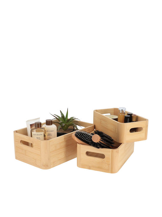Κουτιά Αποθήκευσης Σετ 3τμχ T-d Bamboo 84251195 Bamboo