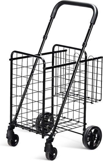 Kunststoff Einkaufswagen Klappbar Schwarze