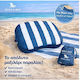 Dock & Bay Waterproof Inflatable Beach Pillow Whitsunday Blue 5061011624901