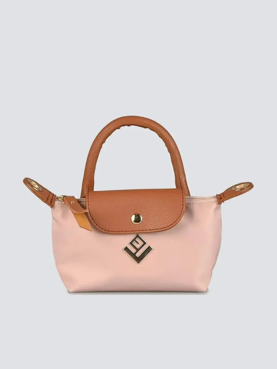 Lovely Handmade Fabric Women's Shoulder Bag Pink