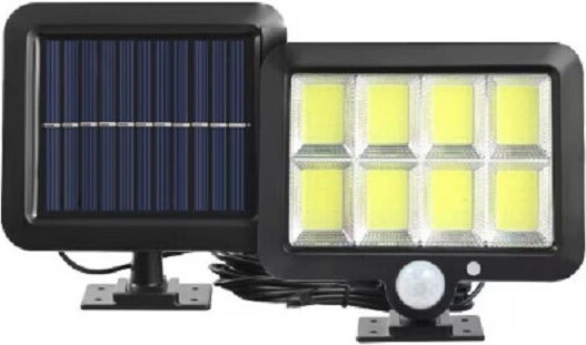 Lampă Solară 30W 1800lm Alb Rece 6000K cu Senzor de Mișcare