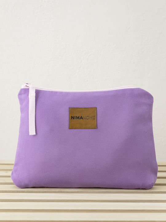 Frauen Kulturbeutel Riva in Lila Farbe 25cm