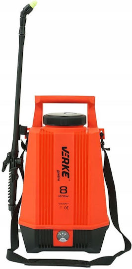 Verke Pulverizator cu Presiune 12V cu Baterie 1.3Ah cu Capacitate 8l 4bar în Culoare Verde