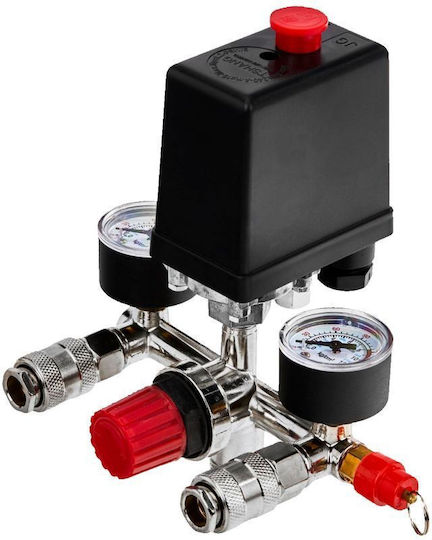 Compressor Pressure Switch Quick Connectors Gauges Kraft&dele Kd11270 230 V 8 Bar