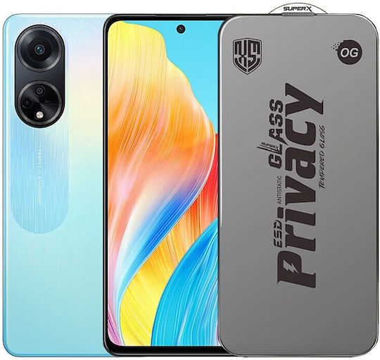 0.3mm Privacy Screen Protector Μαύρο (Oppo A98)