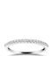 Chrilia Chrilia Damen Halbe Ewigkeitsring mit Zirkon aus Weißgold 9K