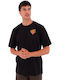 Herrenblusen Kurzarm T-Shirt Schwarz