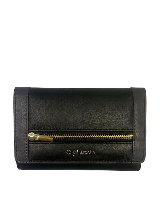 Guy Laroche Leather Women's Wallet with RFID Black