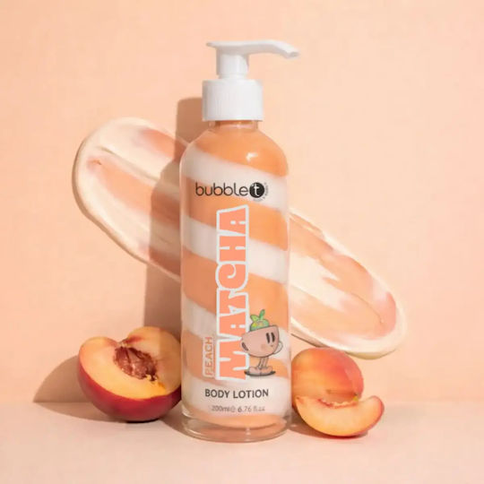 Bubble T Matcha Body Lotion 200ml Peach