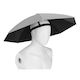 Umbrelă Tip Șapcă Flippy Diametru 69 Cm Bandă Elastică Pentru Cap Protecție Uv Ploaie Gri