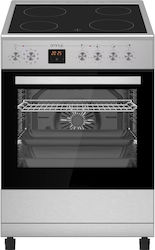 Omnys Ελεύθερη με Κεραμικές Εστίες Inox EC6809DPIN Omnys Ελεύθερη με Κεραμικές Εστίες Inox EC6809DPIN