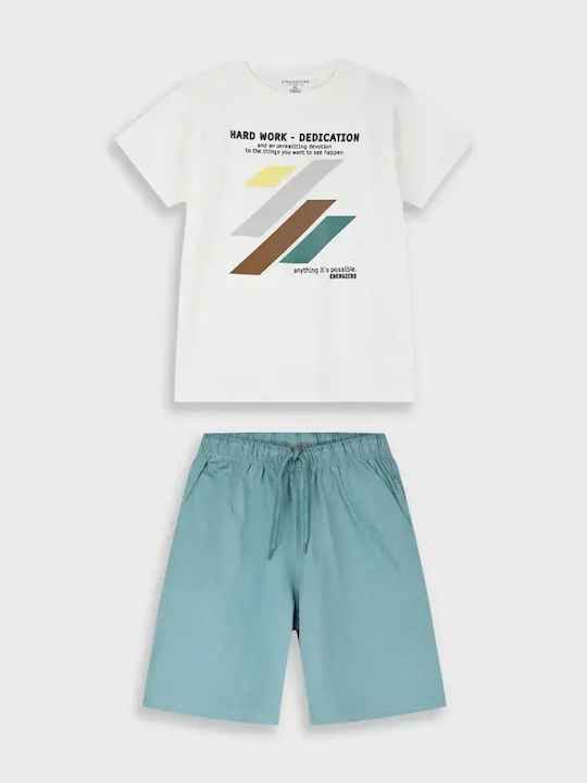 Kids Set with Shorts Summer 2 Pieces Dusty Green