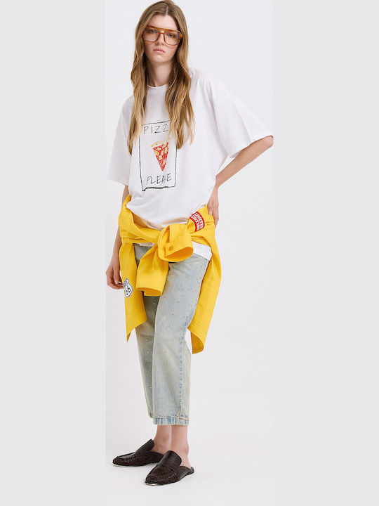 Γυναικείο Oversized T-shirt Λευκό