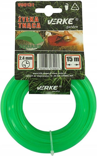 Square Trimmer Line Verke V90131 2.4 Mm 15 M
