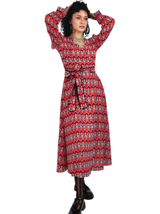 Midi Dress Red