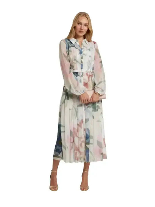 Midi Shirt Dress Pink